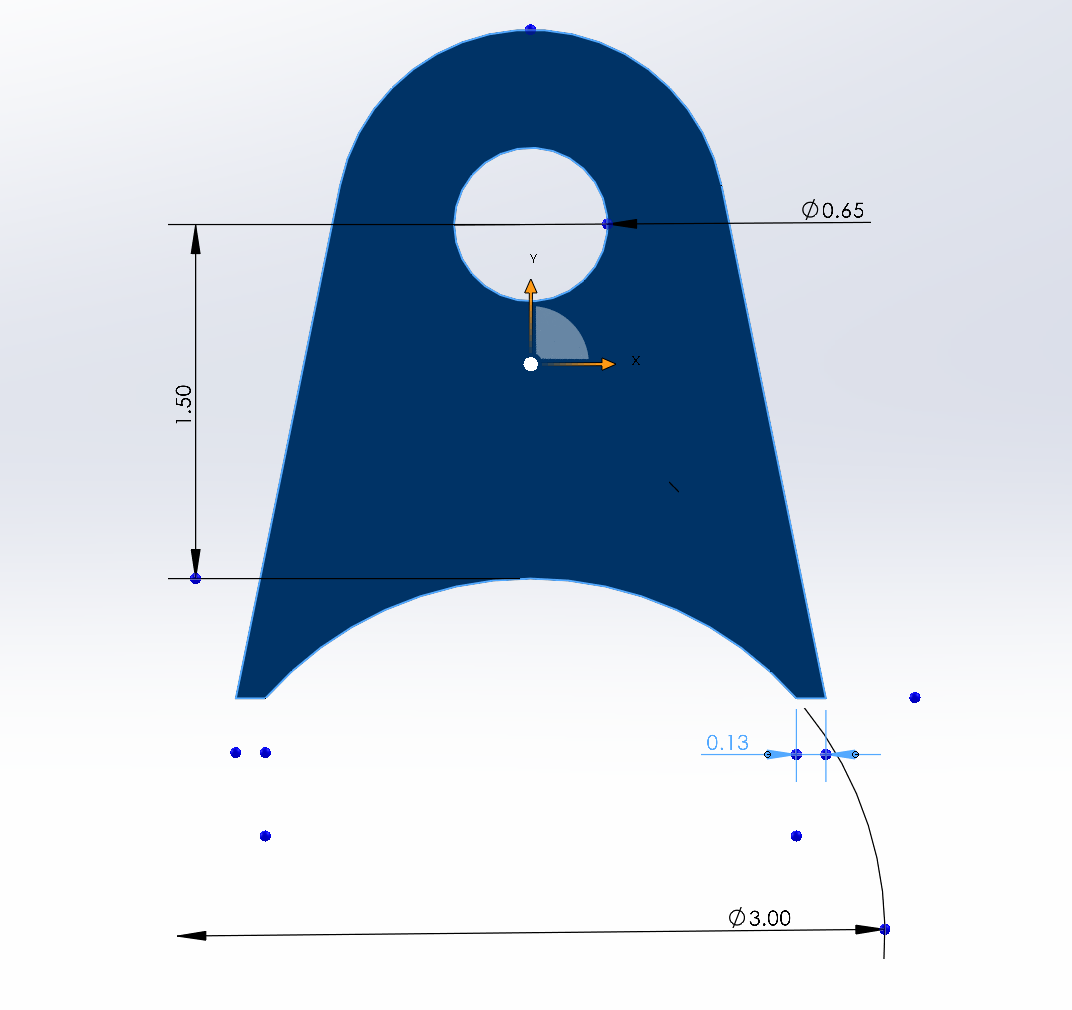 Axle Mount Tabs - Small