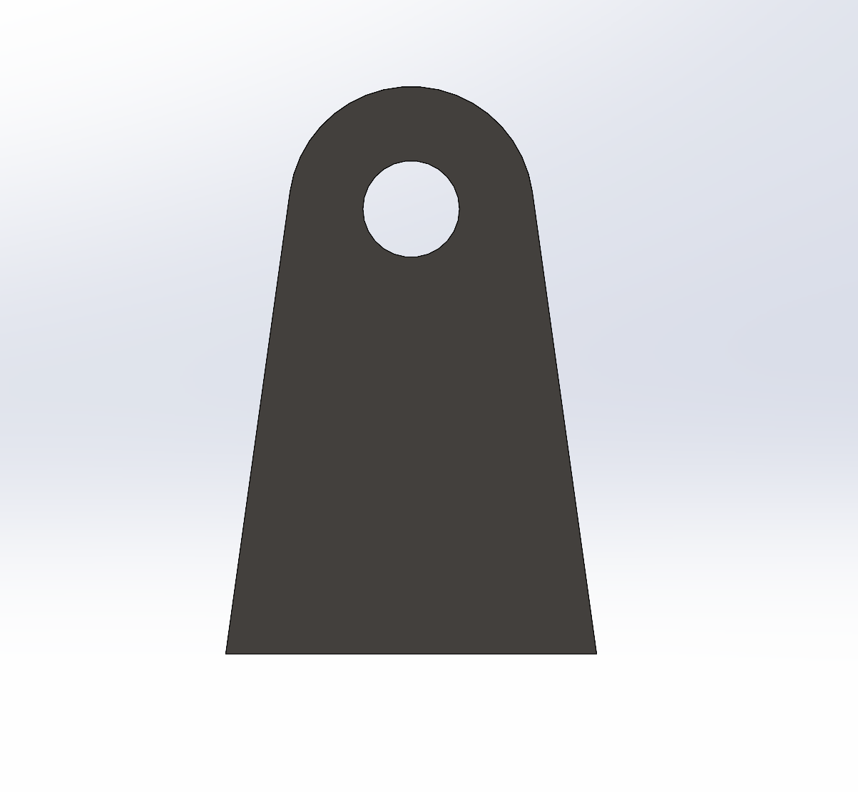 Flat Bottom Centered Tabs - Large