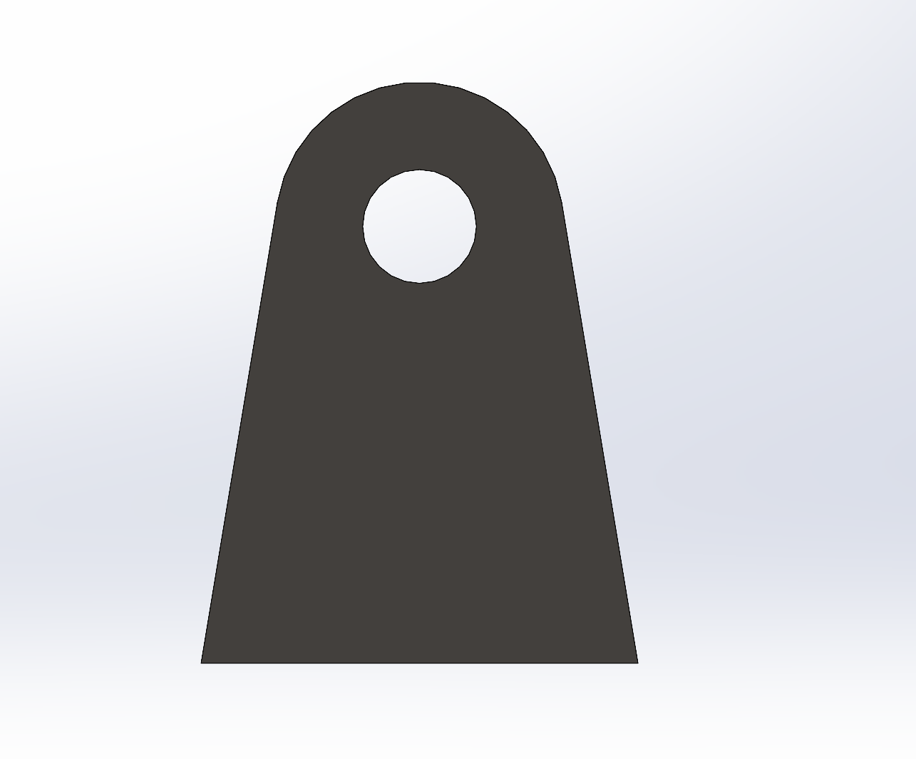 Flat Bottom Centered Tabs - Medium